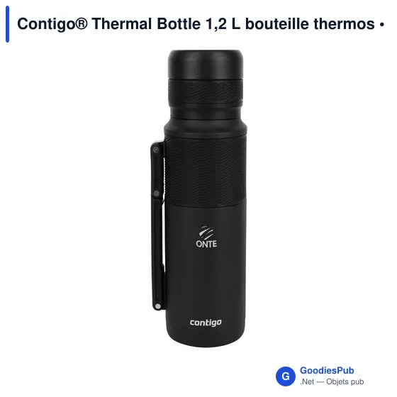 Mug thermique personnalisé avec logo entreprise acier inoxydable noir - Image 2