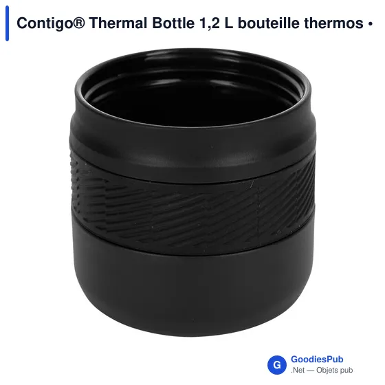 Mug thermique personnalisé avec logo entreprise acier inoxydable noir - Image 4