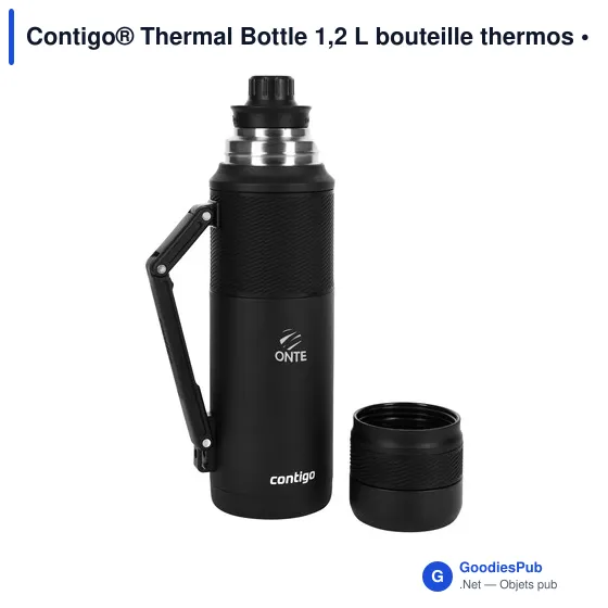 Mug thermique personnalisé avec logo entreprise acier inoxydable noir - Image 7