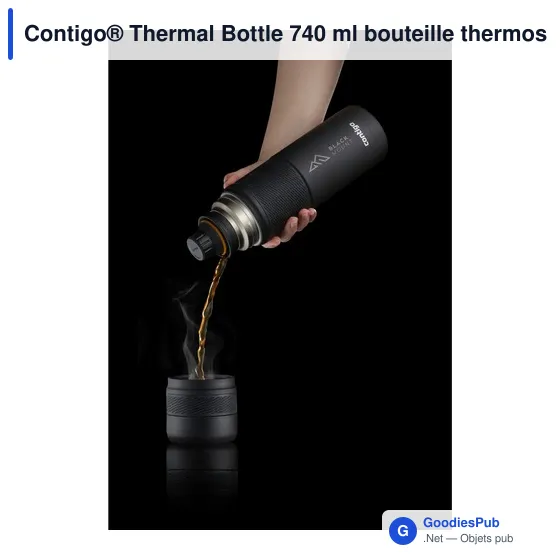 Bouteille isotherme personnalisable Contigo® Thermal Bottle 740 mlavec logo - Image 5