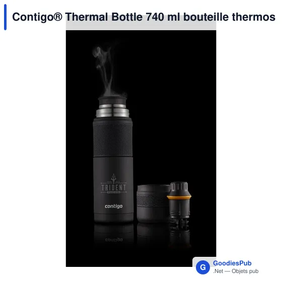 Bouteille isotherme personnalisable Contigo® Thermal Bottle 740 mlavec logo - Image 7