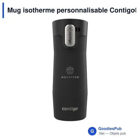 Mug isotherme personnalisable Contigo® West Loop 3.0 avec logo