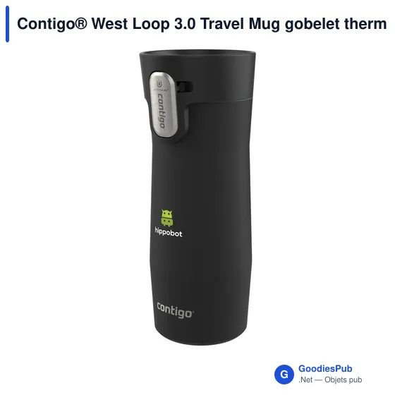 Mug isotherme personnalisable Contigo® West Loop 3.0 avec logo - Image 2