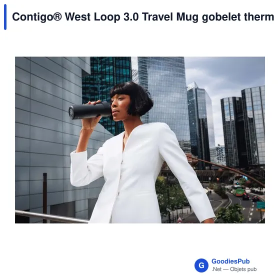 Mug isotherme personnalisable Contigo® West Loop 3.0 avec logo - Image 5