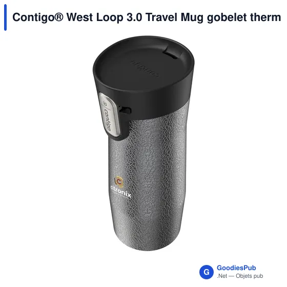 Mug isotherme personnalisable Contigo® West Loop 3.0 avec logo - Image 7