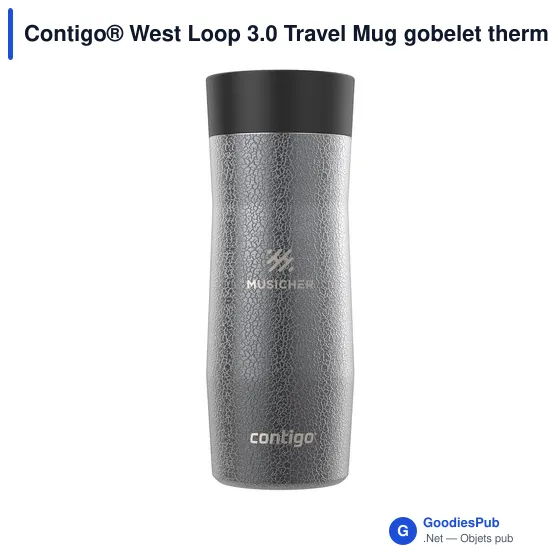 Mug isotherme personnalisable Contigo® West Loop 3.0 avec logo - Image 8