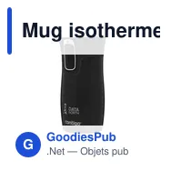 Mug isotherme personnalisable Contigo® Westloop 300 ml avec logo - Miniature 1