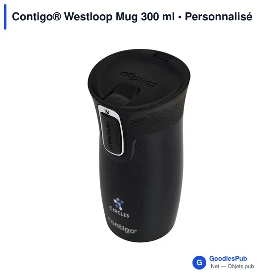 Mug isotherme personnalisable Contigo® Westloop 300 ml avec logo - Image 3