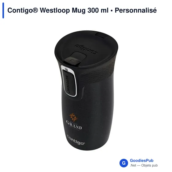 Mug isotherme personnalisable Contigo® Westloop 300 ml avec logo - Image 4