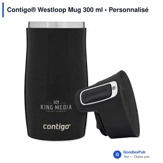 Mug isotherme personnalisable Contigo® Westloop 300 ml avec logo - Image 5