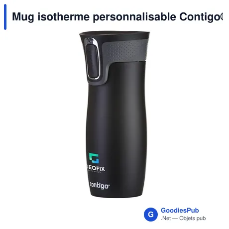 Mug isotherme personnalisable Contigo® Westloop 470 ml avec logo