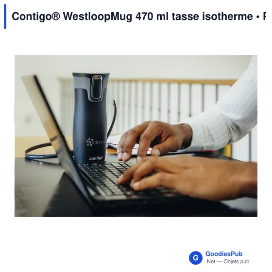 Mug isotherme personnalisable Contigo® Westloop 470 ml avec logo - Image 11