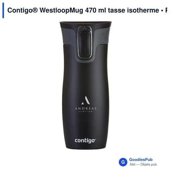 Mug isotherme personnalisable Contigo® Westloop 470 ml avec logo - Image 12