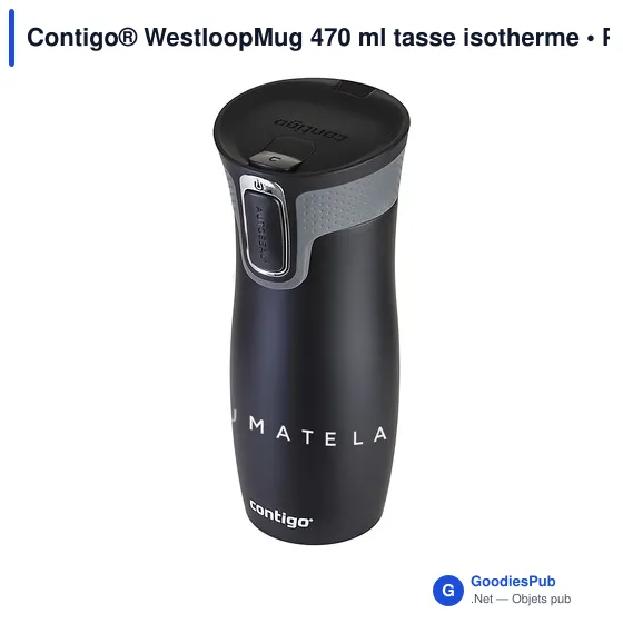 Mug isotherme personnalisable Contigo® Westloop 470 ml avec logo - Image 3