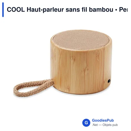 COOL Haut-parleur sans fil bambou
