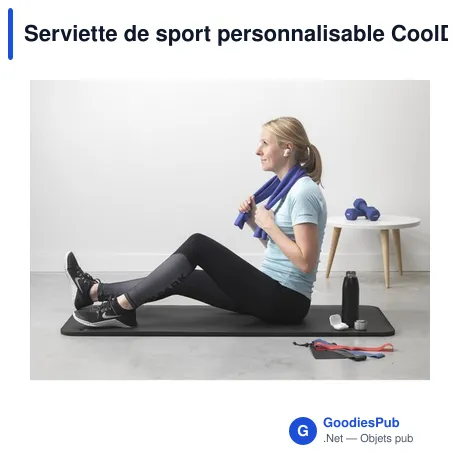 Serviette de sport personnalisable CoolDown GRS avec logo