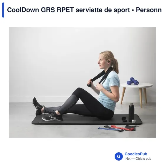 Serviette de sport personnalisable CoolDown GRS avec logo - Image 5
