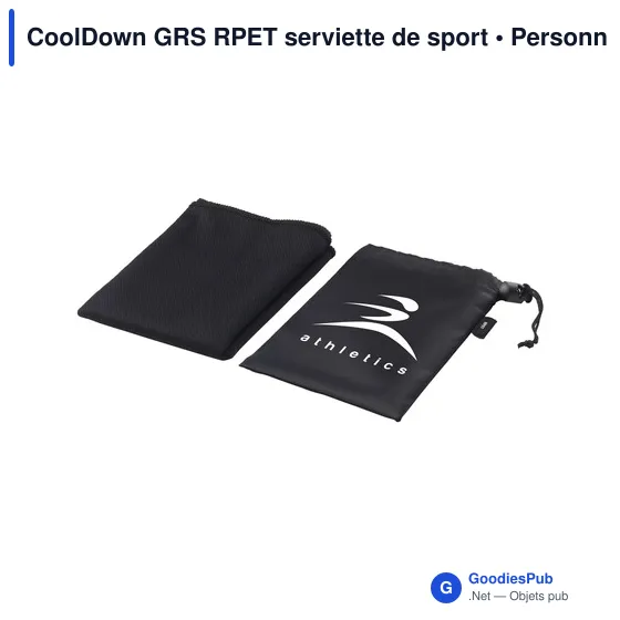 Serviette de sport personnalisable CoolDown GRS avec logo - Image 6