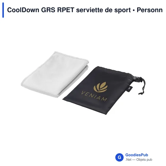 Serviette de sport personnalisable CoolDown GRS avec logo - Image 8