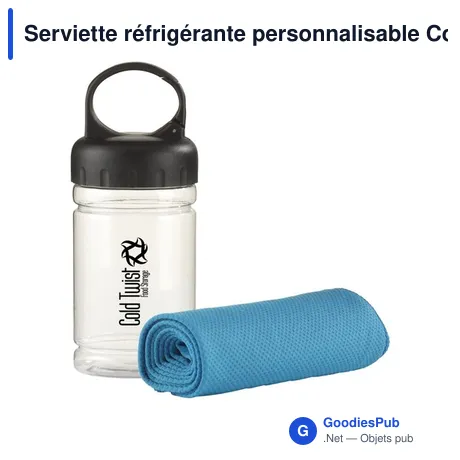 Serviette réfrigérante personnalisable CoolDown avec logo