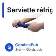 Serviette réfrigérante personnalisable CoolDown avec logo - Miniature 11