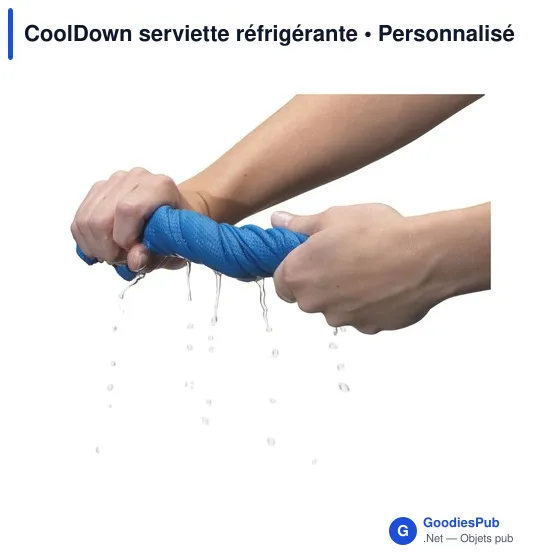 Serviette réfrigérante personnalisable CoolDown avec logo - Image 3