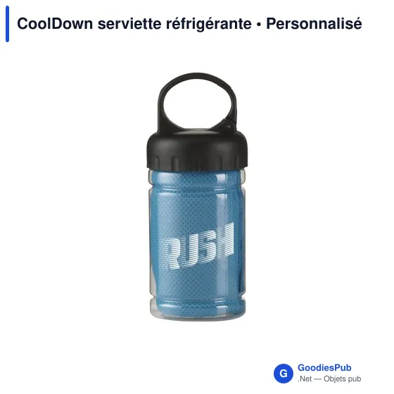 Serviette réfrigérante personnalisable CoolDown avec logo - Image 4