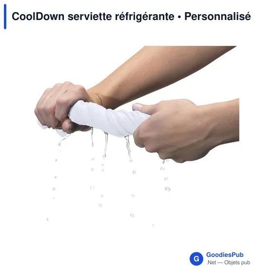 Serviette réfrigérante personnalisable CoolDown avec logo - Image 5