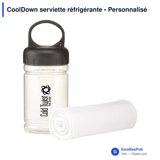 Serviette réfrigérante personnalisable CoolDown avec logo - Image 7