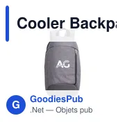 Sac à dos isotherme personnalisable Cooler Backpack avec logo - Miniature 5