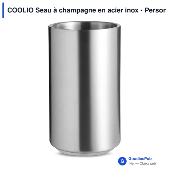 COOLIO Seau à champagne en acier inox - Image 1