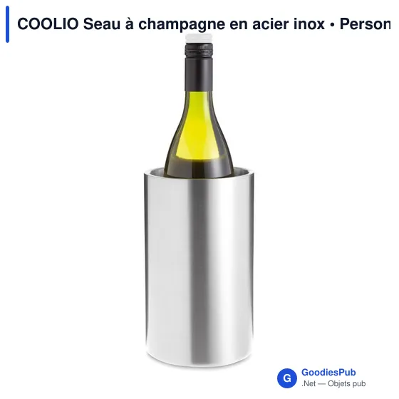 COOLIO Seau à champagne en acier inox - Image 2
