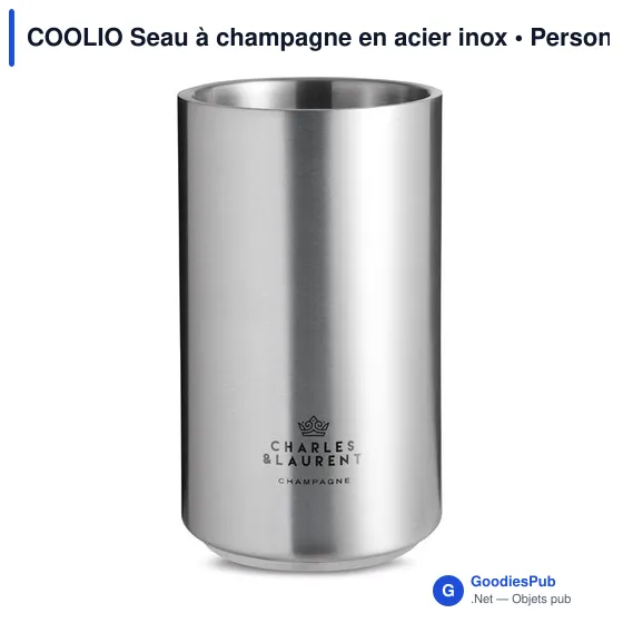 COOLIO Seau à champagne en acier inox - Image 3