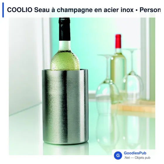 COOLIO Seau à champagne en acier inox - Image 4