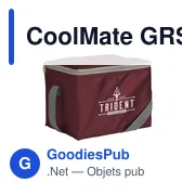 Sac isotherme personnalisable CoolMate GRS RPET pour logo - Miniature 1