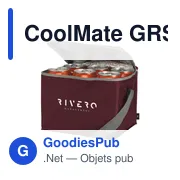 Sac isotherme personnalisable CoolMate GRS RPET pour logo - Miniature 2