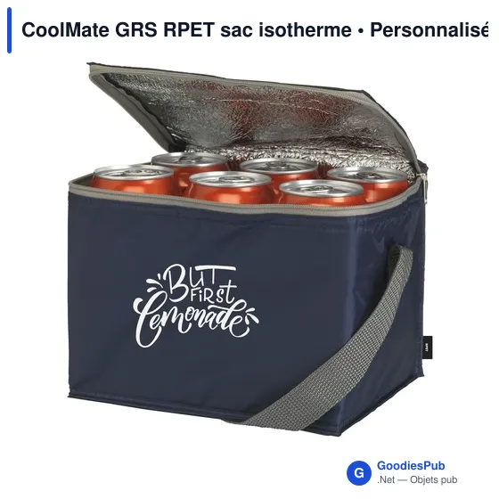 Sac isotherme personnalisable CoolMate GRS RPET pour logo - Image 11