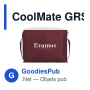 Sac isotherme personnalisable CoolMate GRS RPET pour logo - Miniature 4
