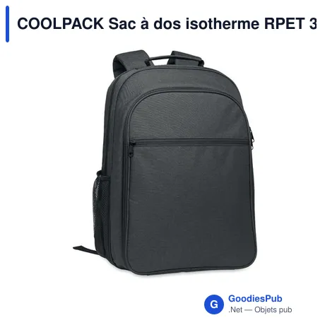 COOLPACK Sac à dos isotherme RPET 300D