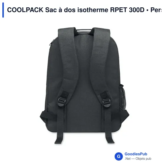 COOLPACK Sac à dos isotherme RPET 300D - Image 2