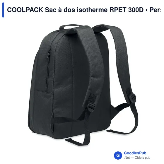 COOLPACK Sac à dos isotherme RPET 300D - Image 3