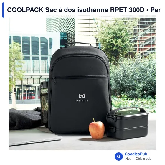 COOLPACK Sac à dos isotherme RPET 300D - Image 4