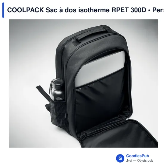 COOLPACK Sac à dos isotherme RPET 300D - Image 7