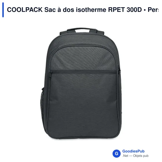 COOLPACK Sac à dos isotherme RPET 300D - Image 8