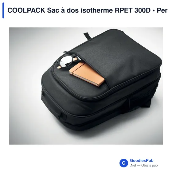 COOLPACK Sac à dos isotherme RPET 300D - Image 9