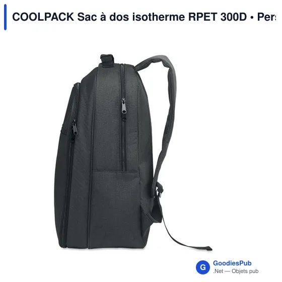 COOLPACK Sac à dos isotherme RPET 300D - Image 10