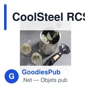 Seau à glace personnalisable en acier inoxydable recyclé - CoolSteel RCSavec logo - Miniature 1