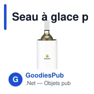 Seau à glace personnalisable en acier inoxydable recyclé - CoolSteel RCSavec logo - Miniature 11