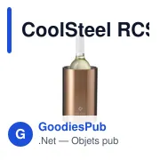 Seau à glace personnalisable en acier inoxydable recyclé - CoolSteel RCSavec logo - Miniature 8