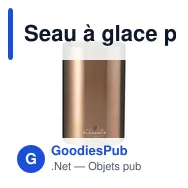 Seau à glace personnalisable en acier inoxydable recyclé - CoolSteel RCSavec logo - Miniature 10